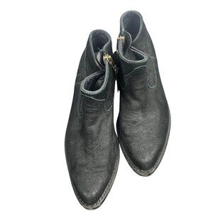 Anne Bing womens vintage Boots western style ankle Cuban heel size 38
